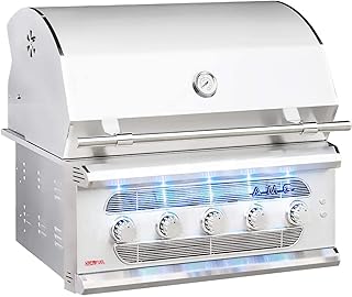 review American Muscle Grill Grilling : Gas Grills AMG36-LP Built-in Dual-Fuel Wood/Charcoal / Gas Grill, 36-inch, Propane