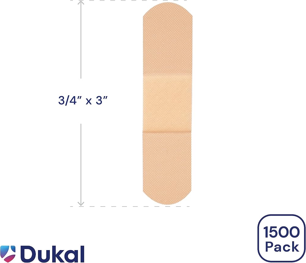 American White Cross Adhesive Bandages, Sheer Strips, 3/4" x 3" | Bulk Case of 1500 | Sterile, Breathable and Multi-Purpose for School Nurses, Businesses, and First Aid Kits