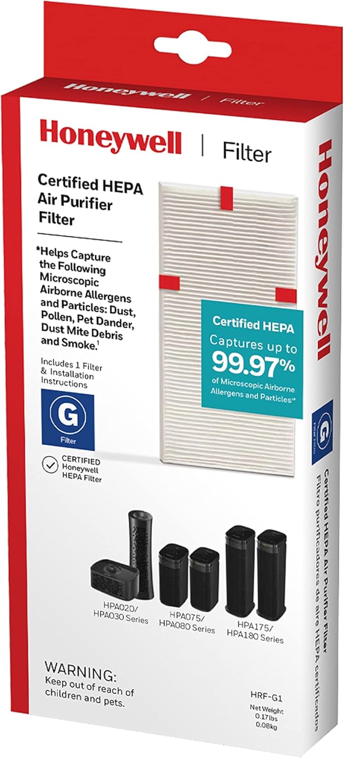 Honeywell HEPA Air Purifier Filter G, 1Pack for HPA030