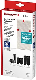 Honeywell HEPA Air Purifier Filter G, 1-Pack – for HPA030/HPA080 & HPA180 Series – Airborne Allergen Air Filter Targets Wildfire/Smoke, Pollen, Pet Dander, and Dust