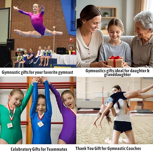 Miniatura 7 de Sportybella - Lazos elásticos para cola de caballo de gimnasia (juego de 7), sin arrugas, accesorios coloridos para equipo de gimnastas, regalos