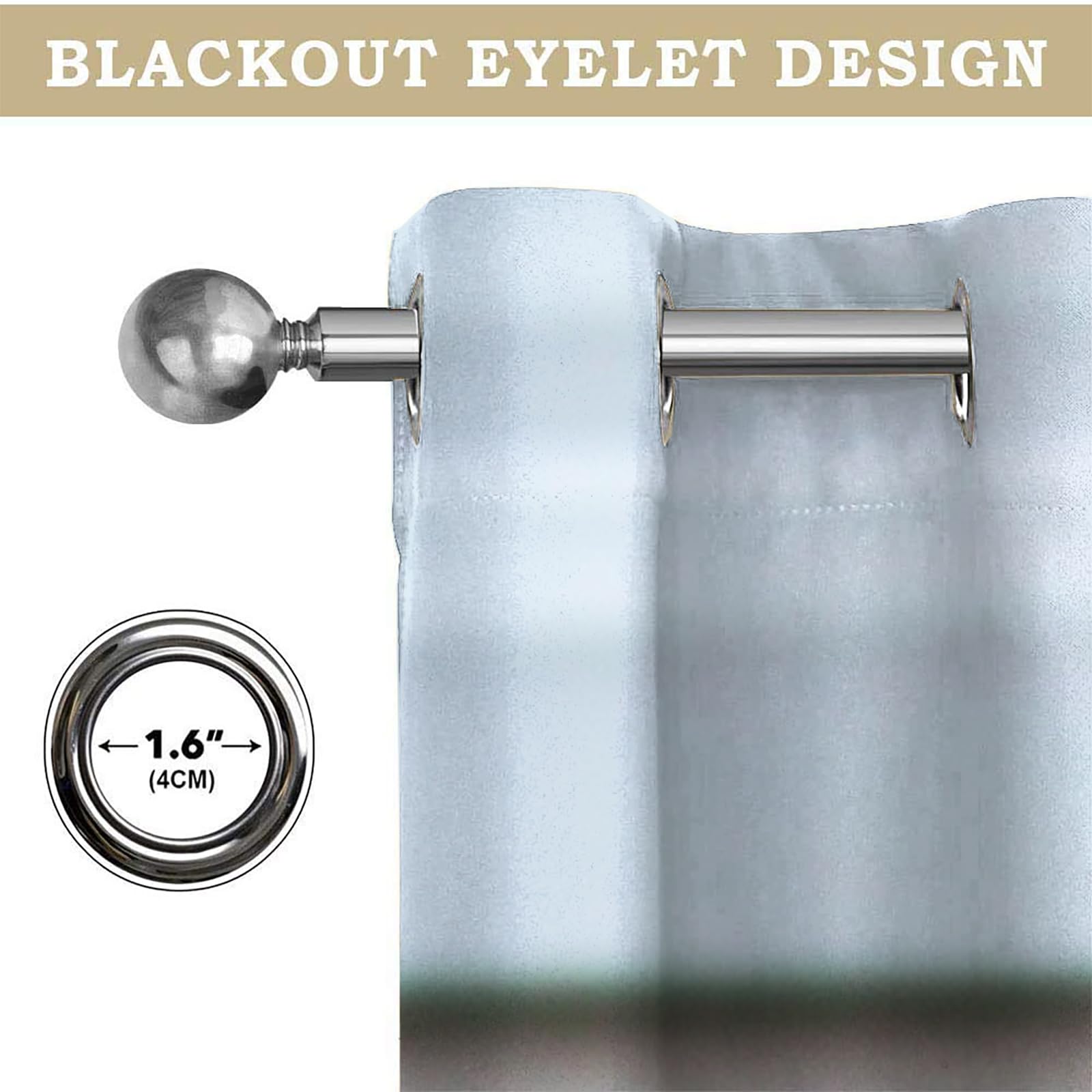 Tende,Blu Fiori Di Palloncini Da Parete-Piante A Foglia Verde,Casa Arredamento Elemento Distintivo Due Pannelli Set,140L X 280A cm (2 Pannelli),Tende Oscurante Finestra Camera da Letto Salotto