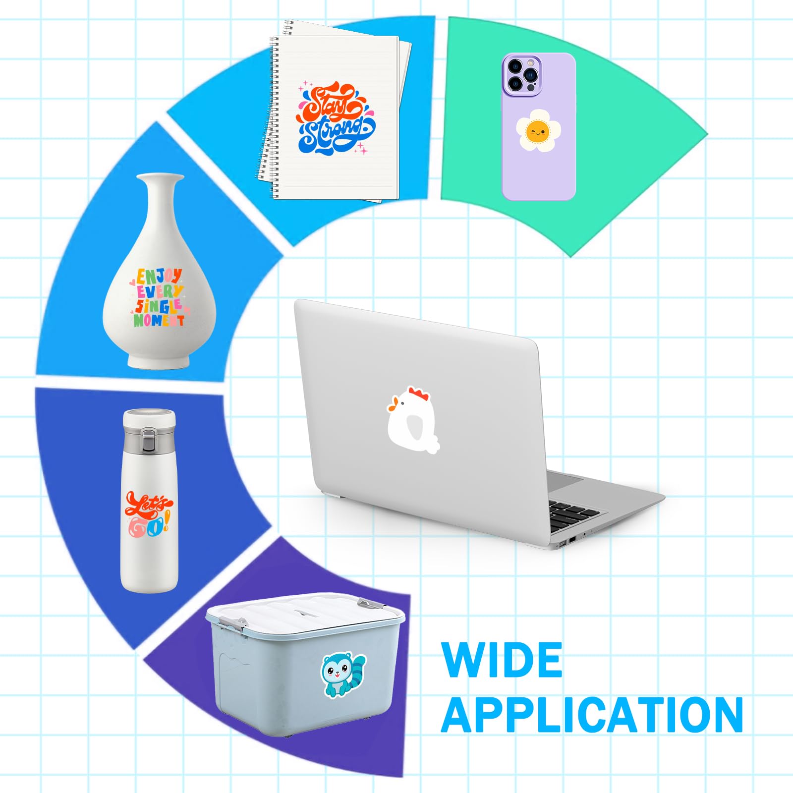 Euvin Blue Permanent Vinyl Roll - 12