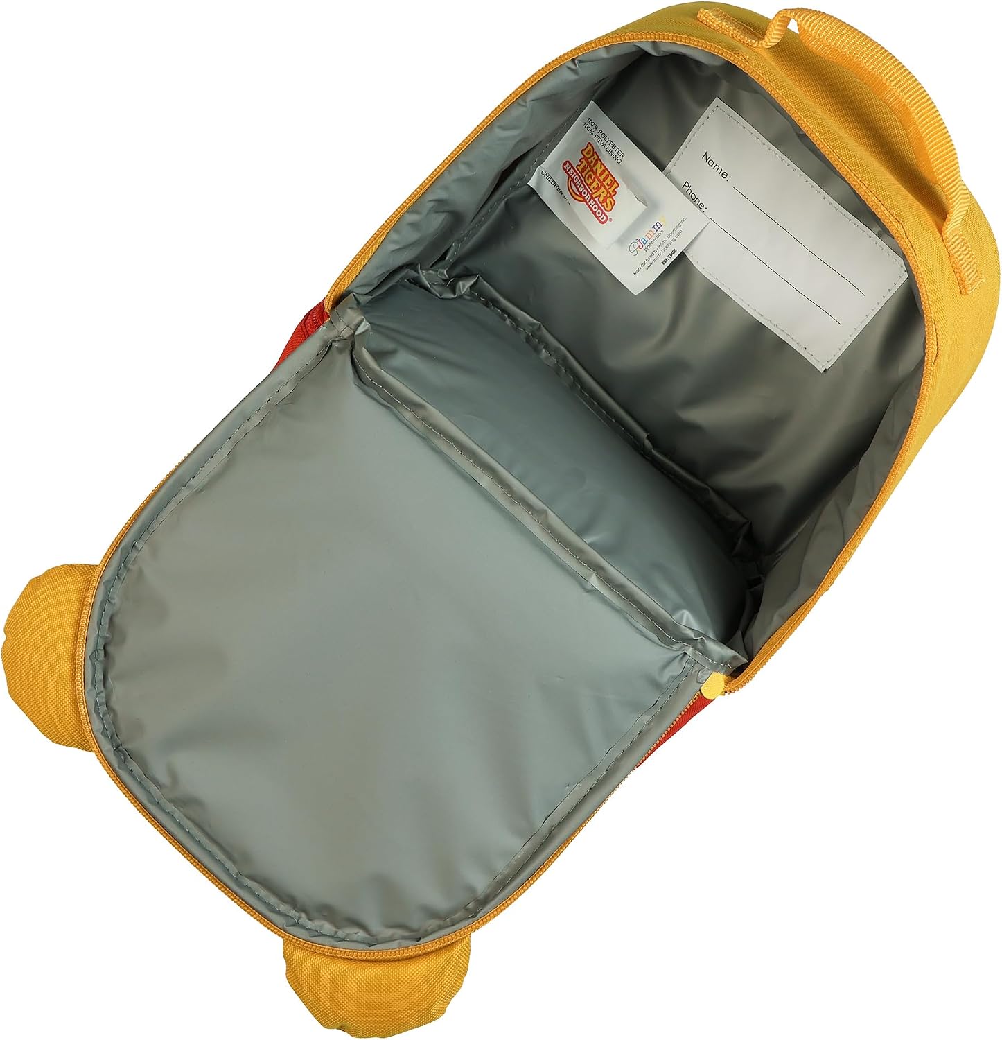 INTIMO Daniel Tiger's Neighborhood Lunch Box 10" 3D Character Insulated Dual Compartment Bag
