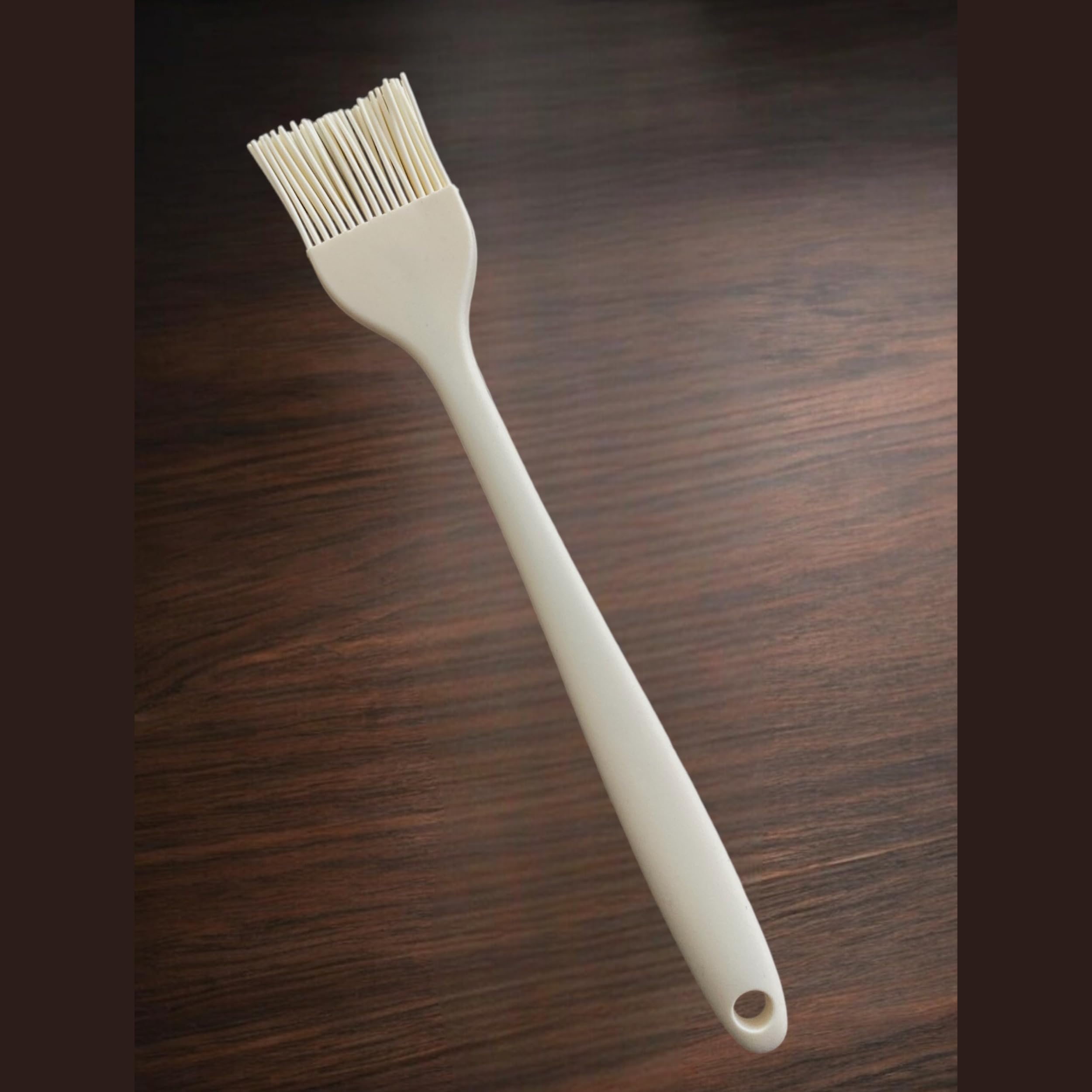 Silikon Yumurta ve Yağlama Fırçası Büyük Boy- 27 CM Krem Renkli Özel Seri