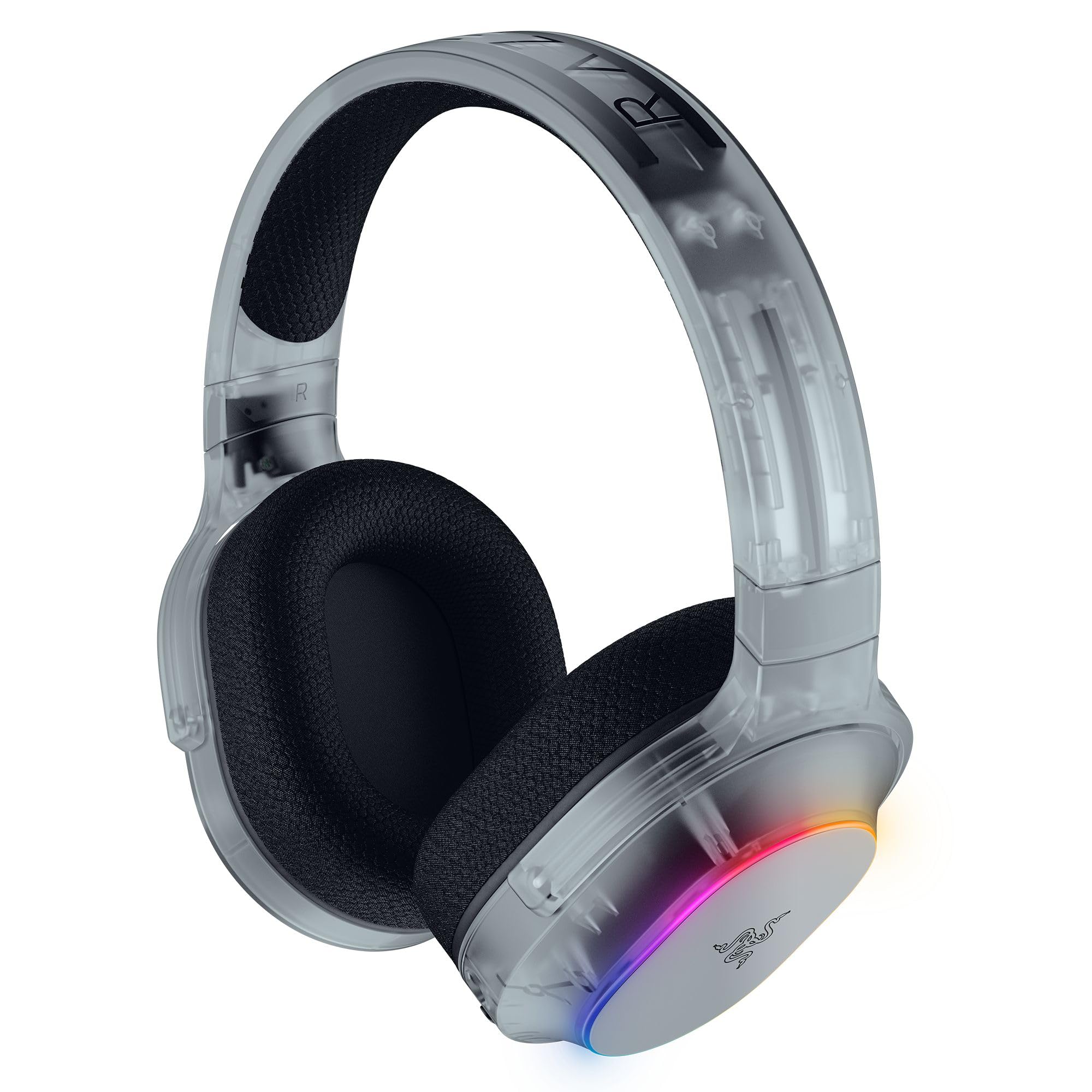 Razer Barracuda X Chroma Phantom White - Casque Gaming sans Fil Multi-Plateforme - 285g - Haut-parleurs Triforce 40mm - Double Connexion sans Fil HyperSpeed & Bluetooth - RGB | Édition Phantom White