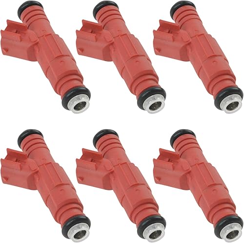 Miniatura 3 de Juego de 6 inyectores de combustible compatibles con Dodge Dakota Ram 1500 Pickup Truck Van 3.9L V6