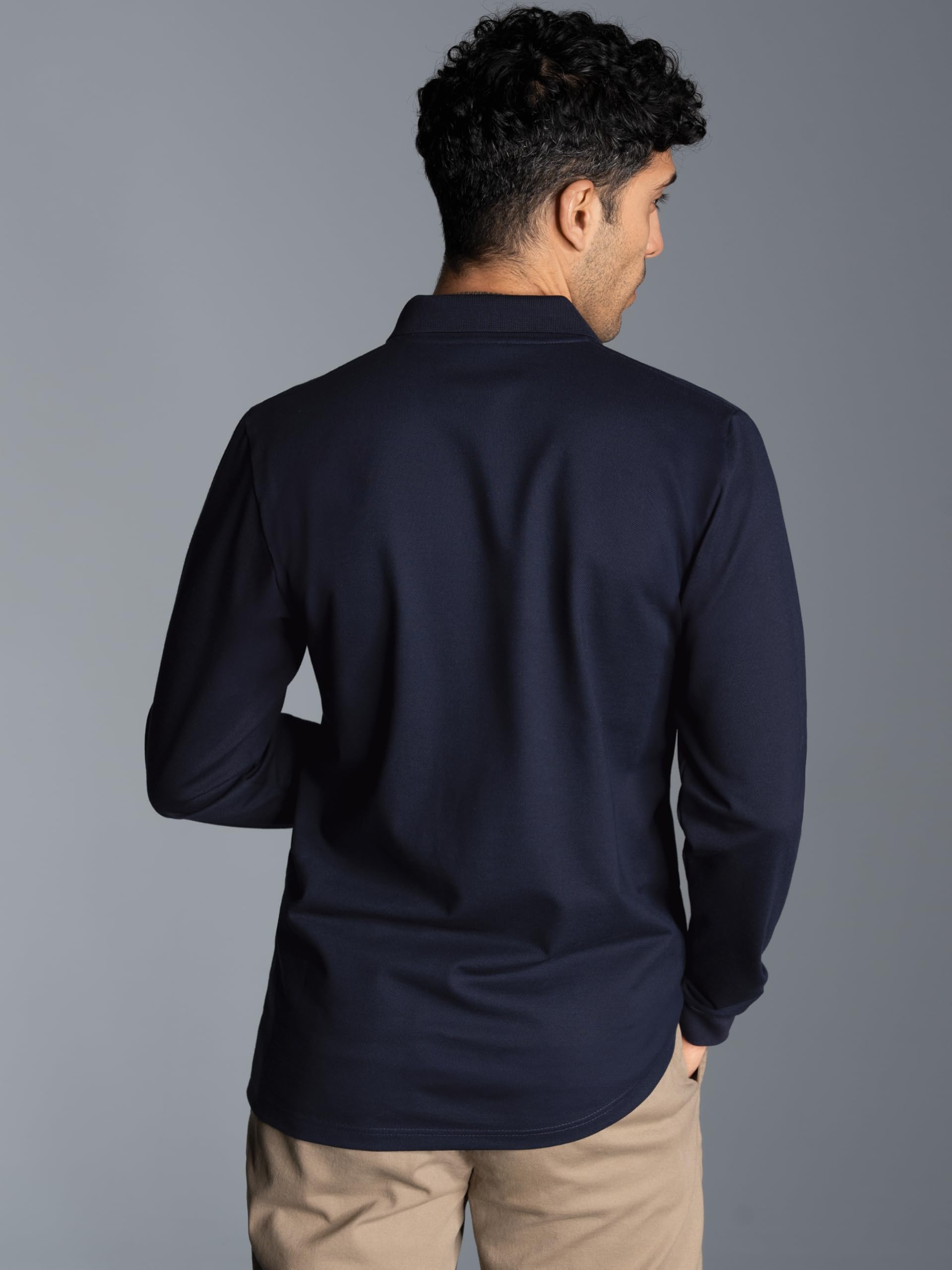 TRIGEMA Langarm Poloshirt mit Armbündchen