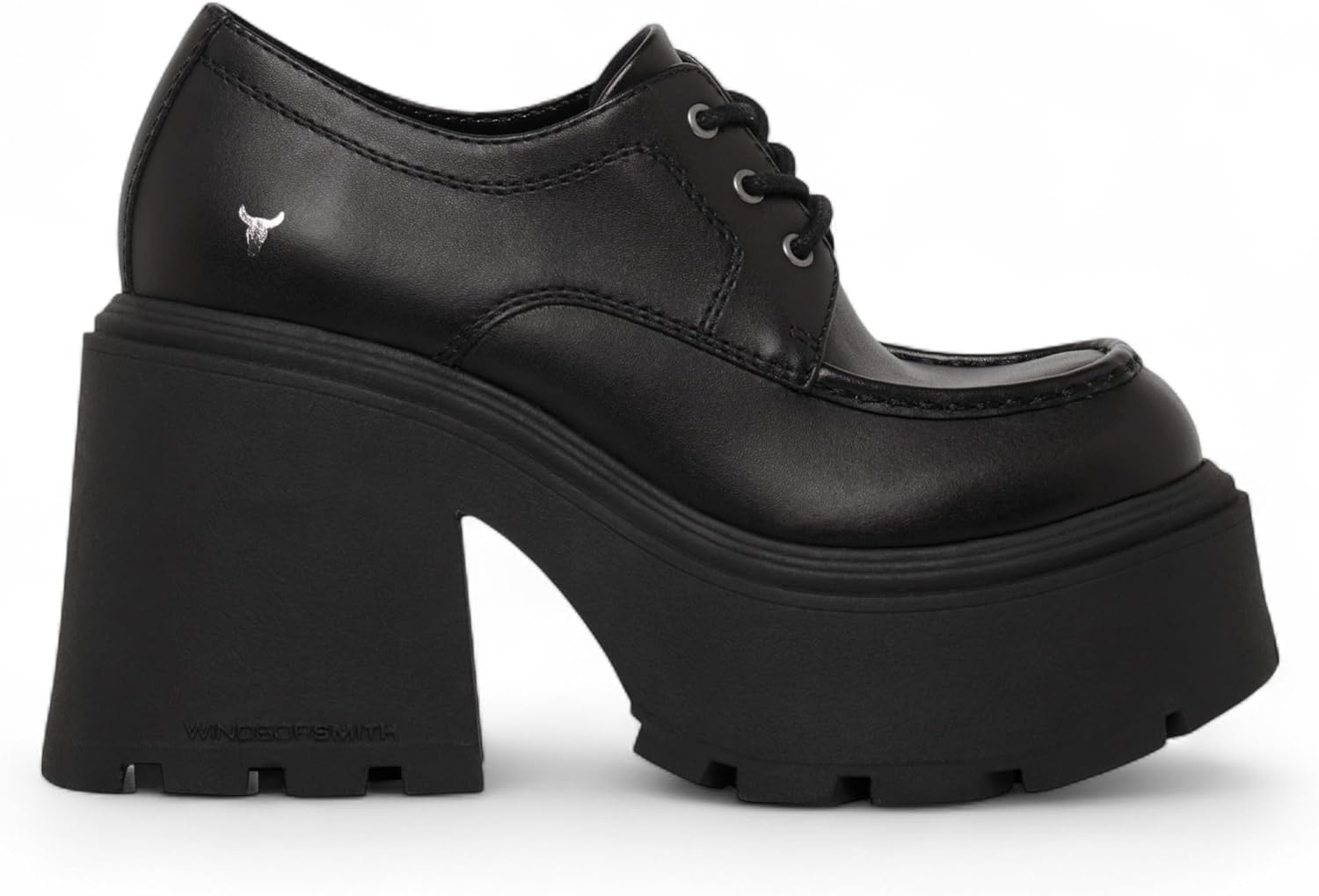 Windsorsmith Womens Chunky Platform - Black Leather Comfort