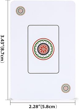 Yellow Mountain Imports Chinese Traditional Mahjong Playing Cards - 144 Card Set
