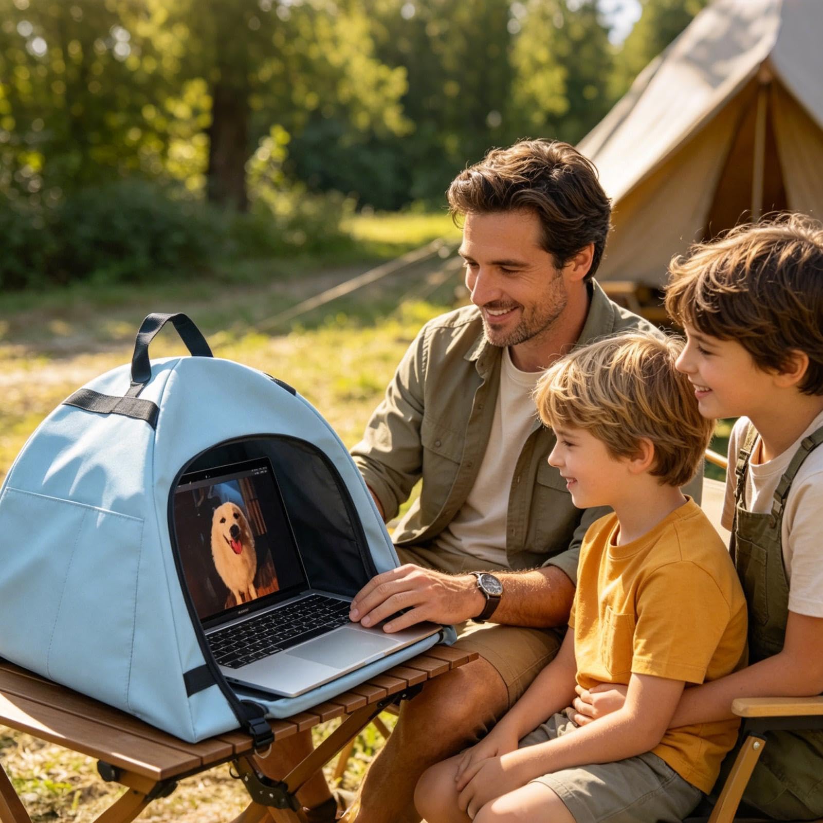 Parasole universale per computer portatile, 48,5 x 43 x 42 cm, protezione dai riflessi per computer portatili, tenda parasole pieghevole, protezione solare portatile per la maggior parte dei computer