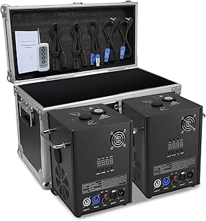 700W Stage Effect Light Machine 4pcs Special Fountain 6–19 ft Height, with Remote & DMX512 2CH Control Cold Lights Machine for Wedding Party Event Church DJ Show with AirBox（Not Include Material ）