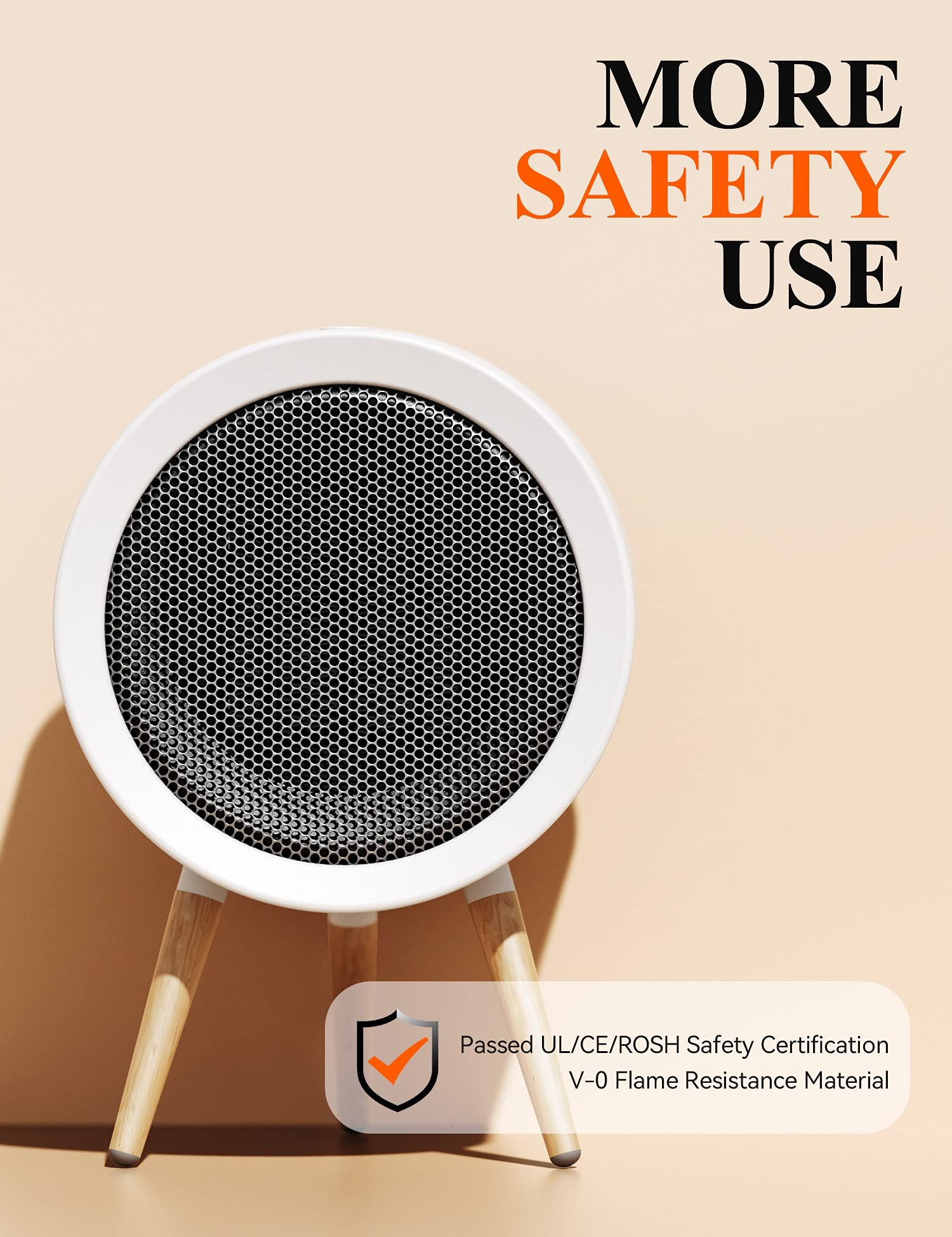 GAIATOP Space Heater, Energy Efficient Small Space Heater for Bedroom