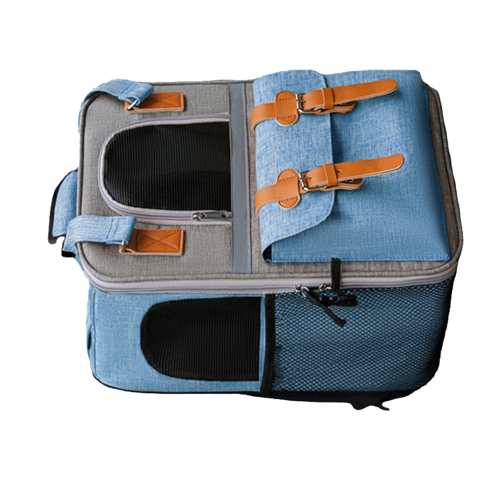 Borsa Zaino per Animali Domestici, Zaino per Gatti Comodo e di Grande capacità per i Cani in Movimento (BLUE)