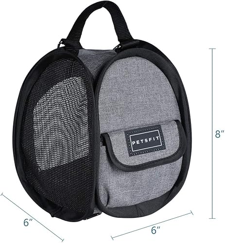 Miniatura 2 de Petsfit Bolsa transportadora de hámster para animales pequeños para planeador de azúcar, erizo, tortuga, perros de taza de té, conejillo de indias