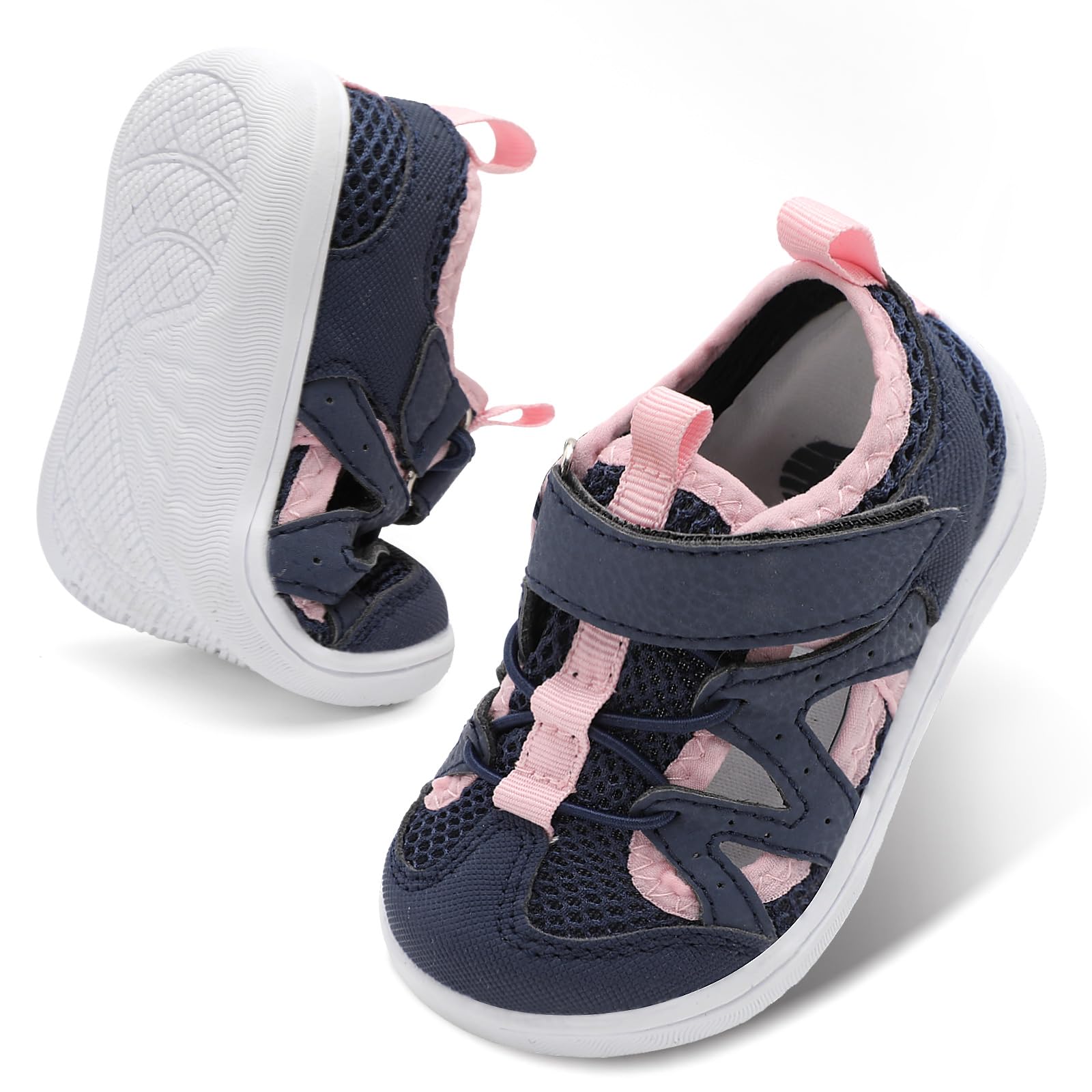 BARERUN Toddler Sandals Barefoot Kids Water Shoes Wide Boys Girls Summer Non-Slip Beach Swim Pool Hiking Sport Auqa Sandals Breathable Indoor Outdoor Walking Shoes — view 9