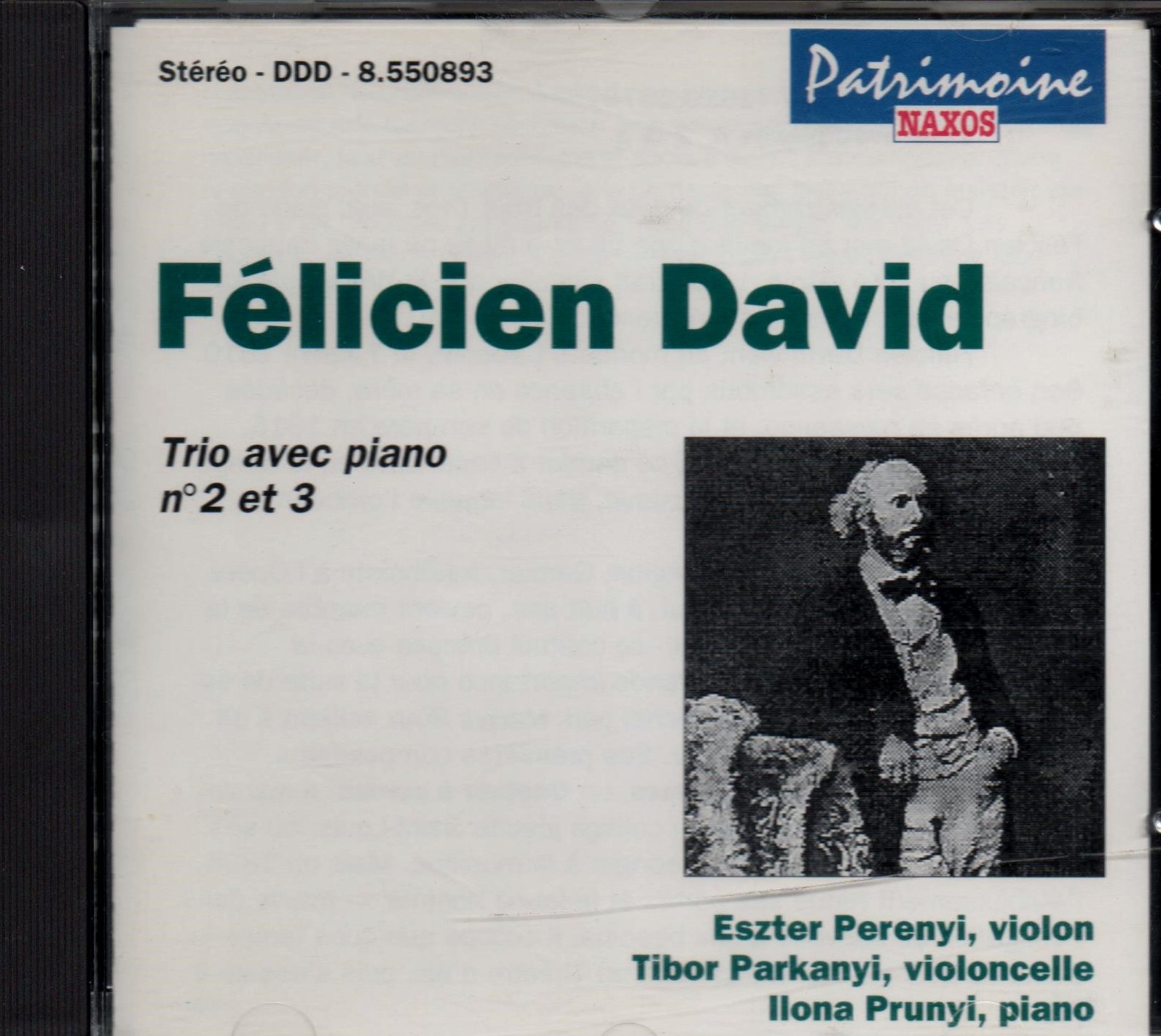 DAVID Félicien Trios N° 2 et 3 [Audio CD]