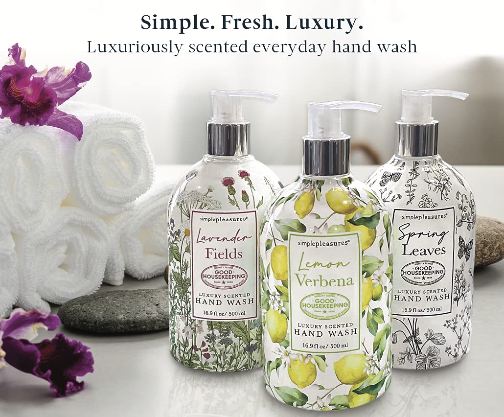 Simple Pleasures 500ML Hand Soaps for Kitchen and Bathroom Countertop, Back by The Good Housekeeping Seal (Set of 3) : Beauty & Personal Care