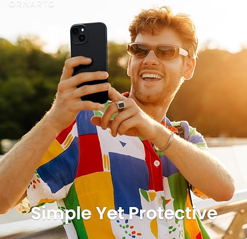 Miniatura 6 de ORNARTO Funda compatible con iPhone 14 Plus 6.7, silicona líquida delgada de 3 capas cubierta completa de goma de gel suave funda protectora de 6.7