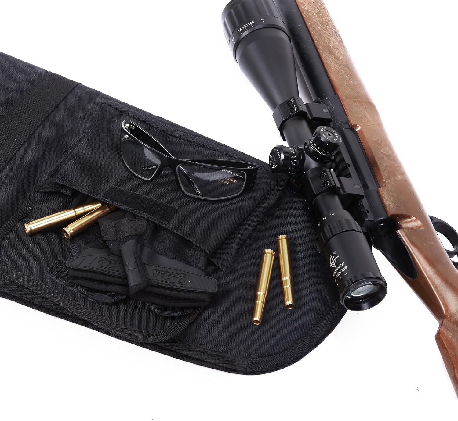 Soft Scoped Rifle Case, Tactical Gun Bag for Shotgun with Handle, Adjustable Shoulder Straps, Firearm Accessory Pocket, Available Length - Image 3