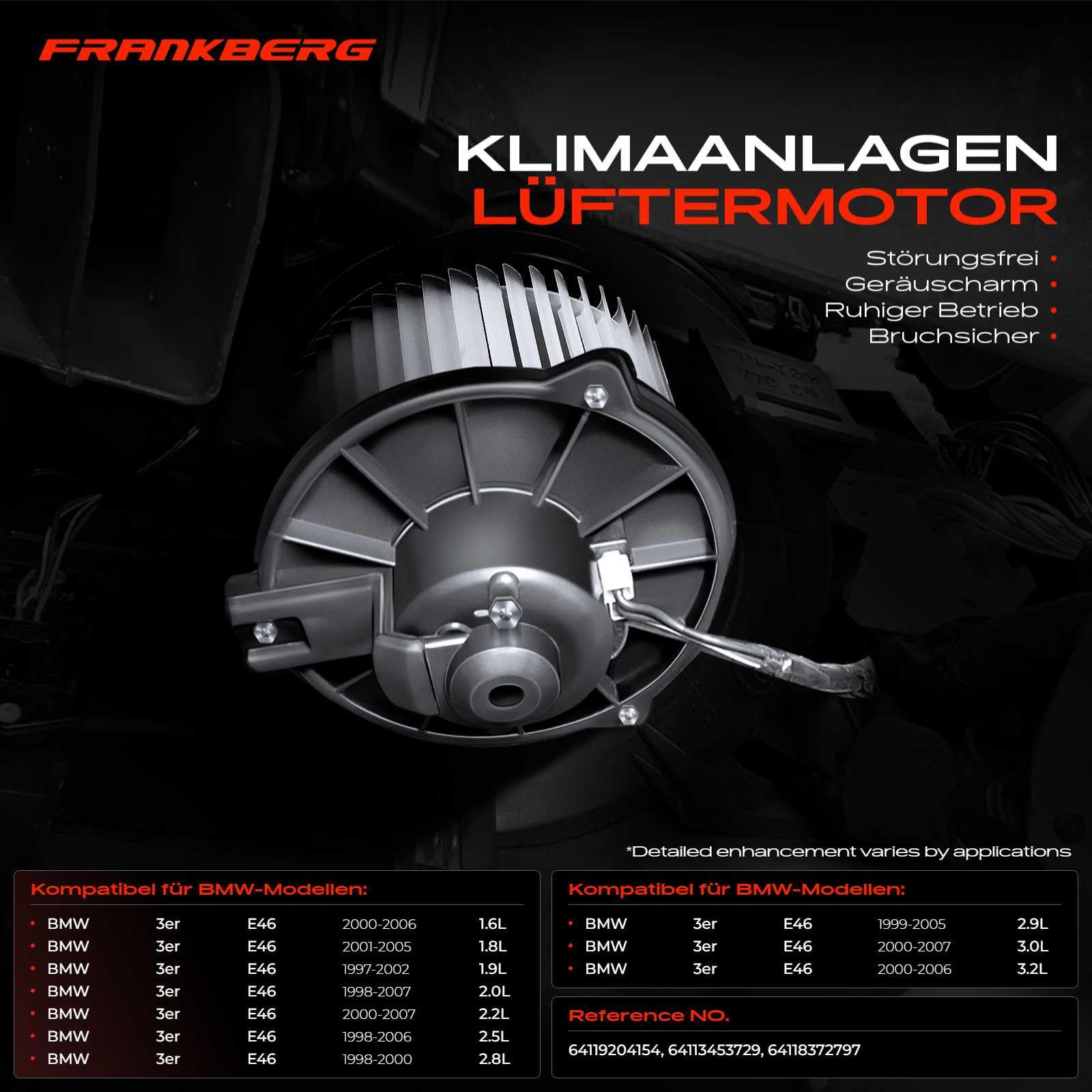 Frankberg Heizungsgebläse Gebläsemotor 64119204154