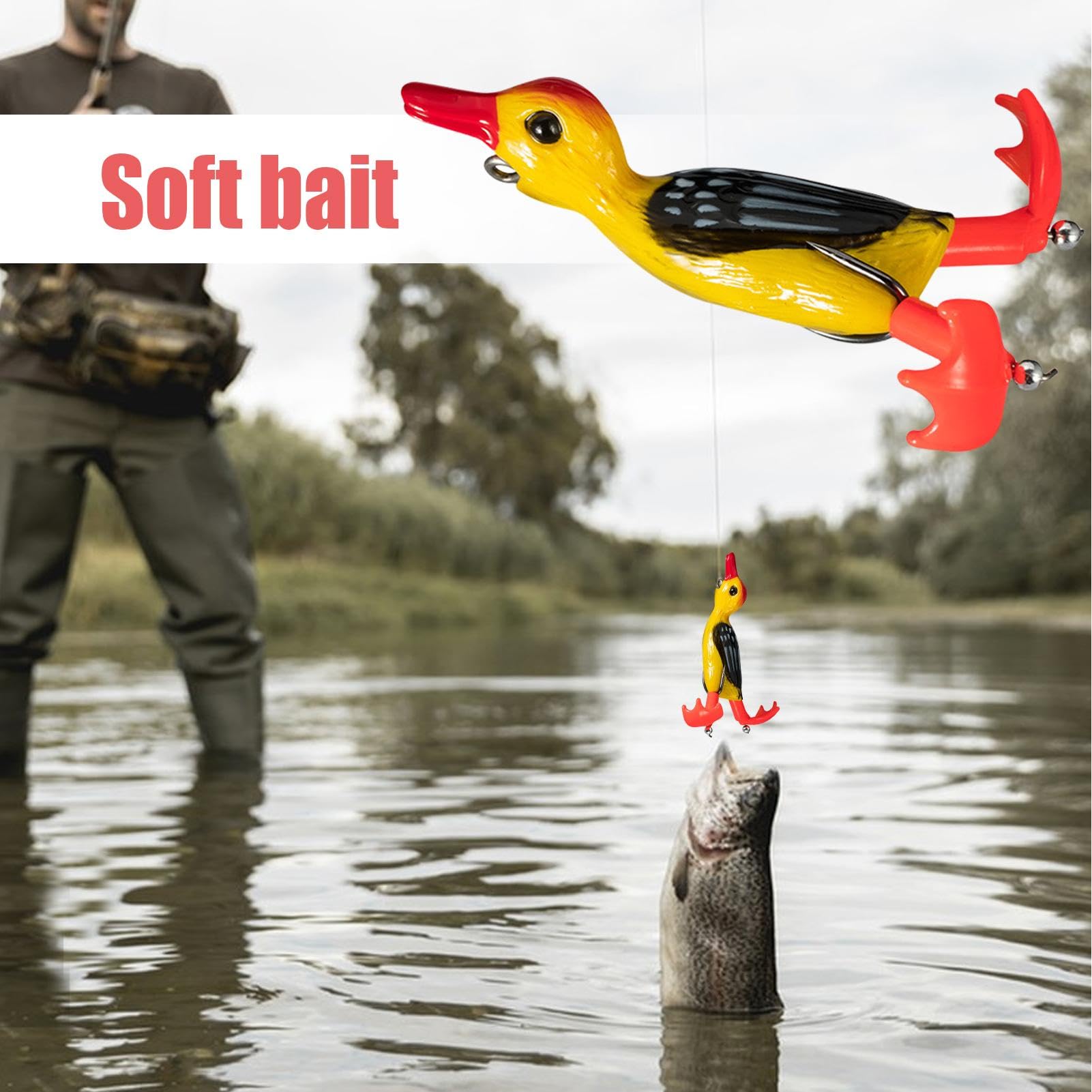 3d Duck Fishing Lure Topwater Duck Baits With Double Hooks Duck 01 58d4aeda B29b 4ee5 Adad 3fa82a13c8e4.a2e4b16cfb323cbf4ce4c3abd00d3824