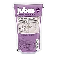 Vista 2 de Jubes Grape Nata De Coco Jelly Cubes (12.7 onzas, paquete de 3) Cubos de jalea de coco de uva para sagú Gel de coco en ingredientes de jarabe