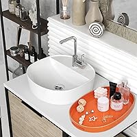 Vista 124 de MAONAME Bandeja de servir azul real con asas, bandeja decorativa rectangular, bandejas modernas para mesa de café, bandejas otomanas de plástico