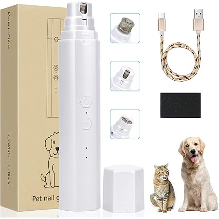 Amazon Com Dog Nail Grinder With Led Light Cordless Cat Nail File Clipper With 2 Speed Noise Free Rechargeable Pet Claw Grinder Safe Quiet Painless Dog Nail Trimmer Dogs Cats Low Power Consumption