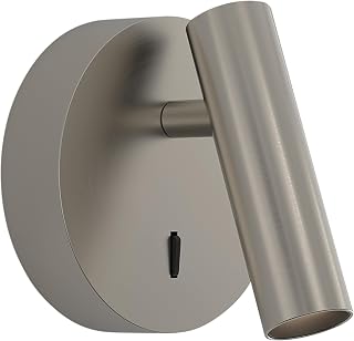 Astro Enna Surface Round LED, Indoor Reading Light, Dry Rated (Matt Nickel) High Power LED, Designed in Britain - 1058125-3 Years Guarantee
