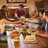 Vista 7 de Forro de papel desechable para freidora de aire: 125 piezas de 8 pulgadas cuadradas antiadherentes sin blanquear forros de papel pergamino