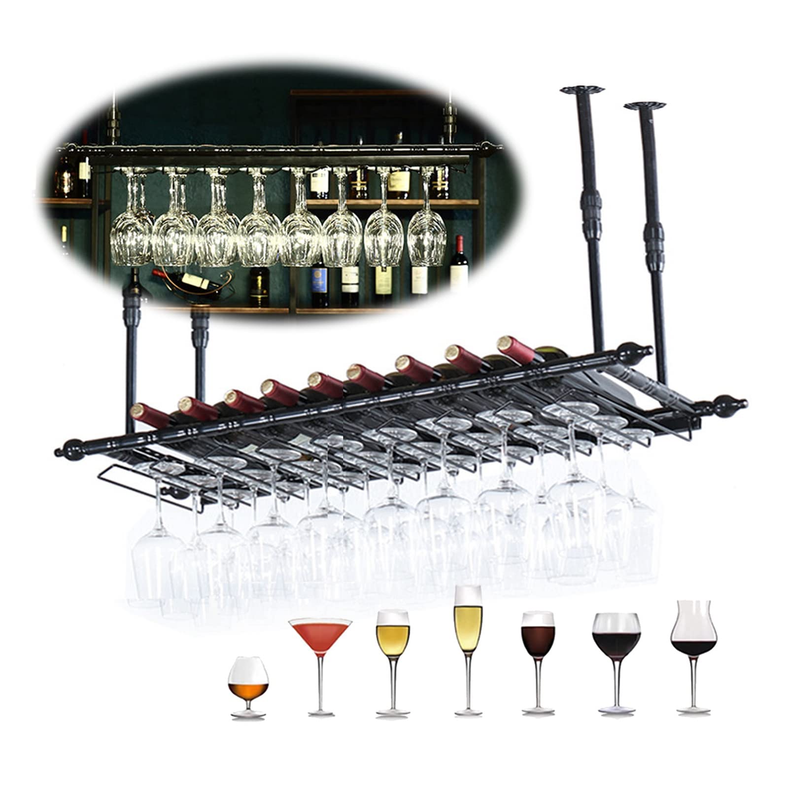Support bouteille de vin mural compact et déco pour salon