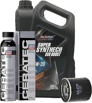 5w20 Fully Synthetic Ecoboost Engine Oil ACEA C5 5L + Oil Filter + CeraTec