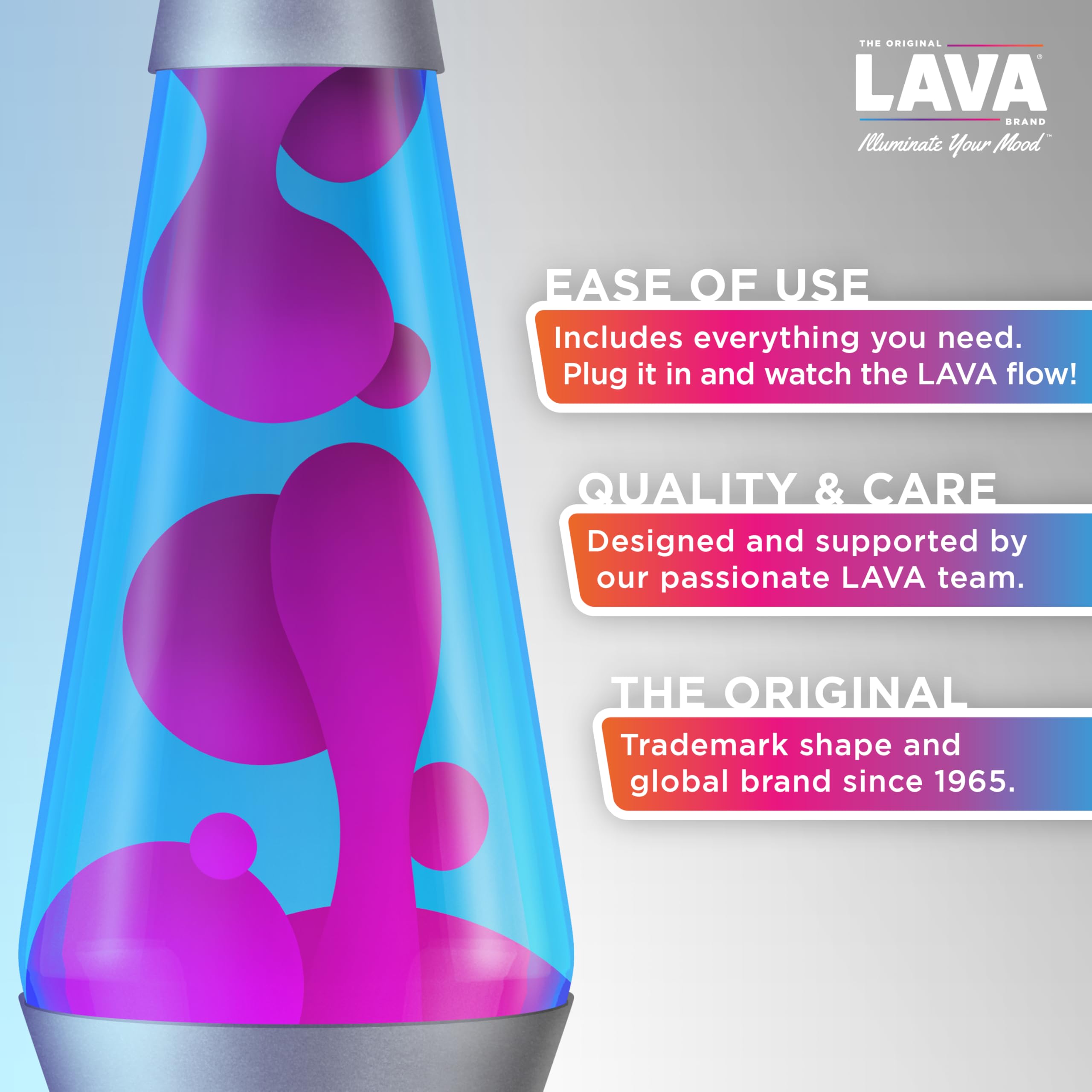 The Original Lava® Lamp - 14.5" Techno Chrome image 2
