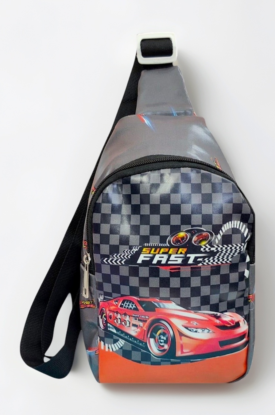 Tera13 3D Cartoon Print Crossbody Bag For Boys & Girls (Pack Of 1) | Best Birthday Gift For Kids | Cheast Bag With Adjustable Strap For Outdoor, Travel, Picnic, Hiking, Cycling