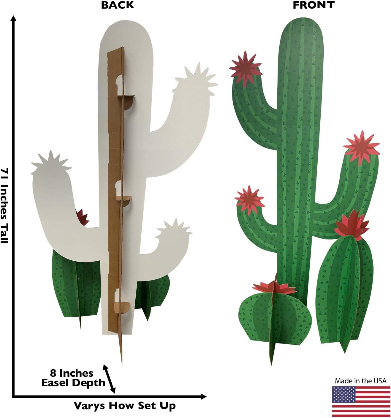 Cardboard People Cactus Standee Life Size Cardboard Cutout Standup
