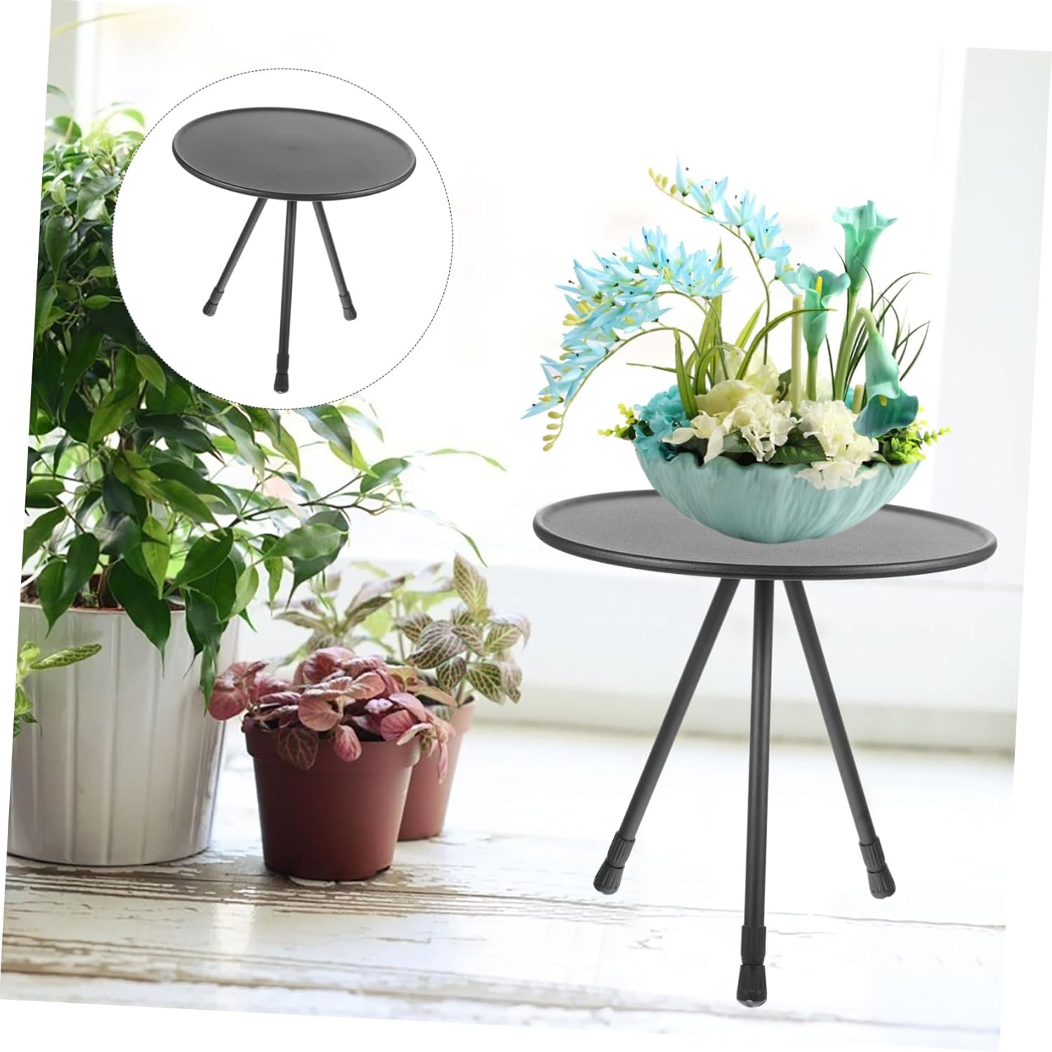 Foldable Plant Shelf Plant Stand for Outdoor Indoor Aluminum Alloy Accessories Corner Holder