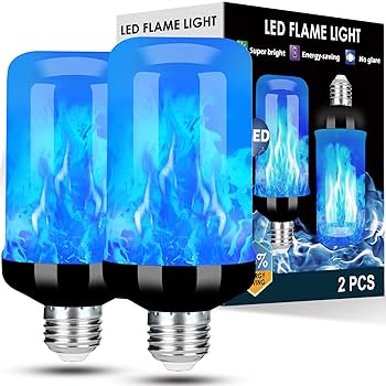 Y- STOP LED Flame Light Bulb, Upgraded 4 Modes Fire Light