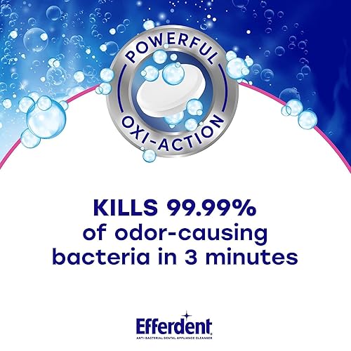 Miniatura 3 de Efferdent Tabletas limpiadoras dentales, limpieza completa, limpiador para retenedores y aparatos dentales, 44 unidades (paquete de 12)