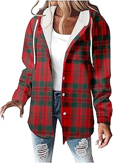 Abrigo a cuadros para mujer con chaqueta sudadera chaqueta abrigo