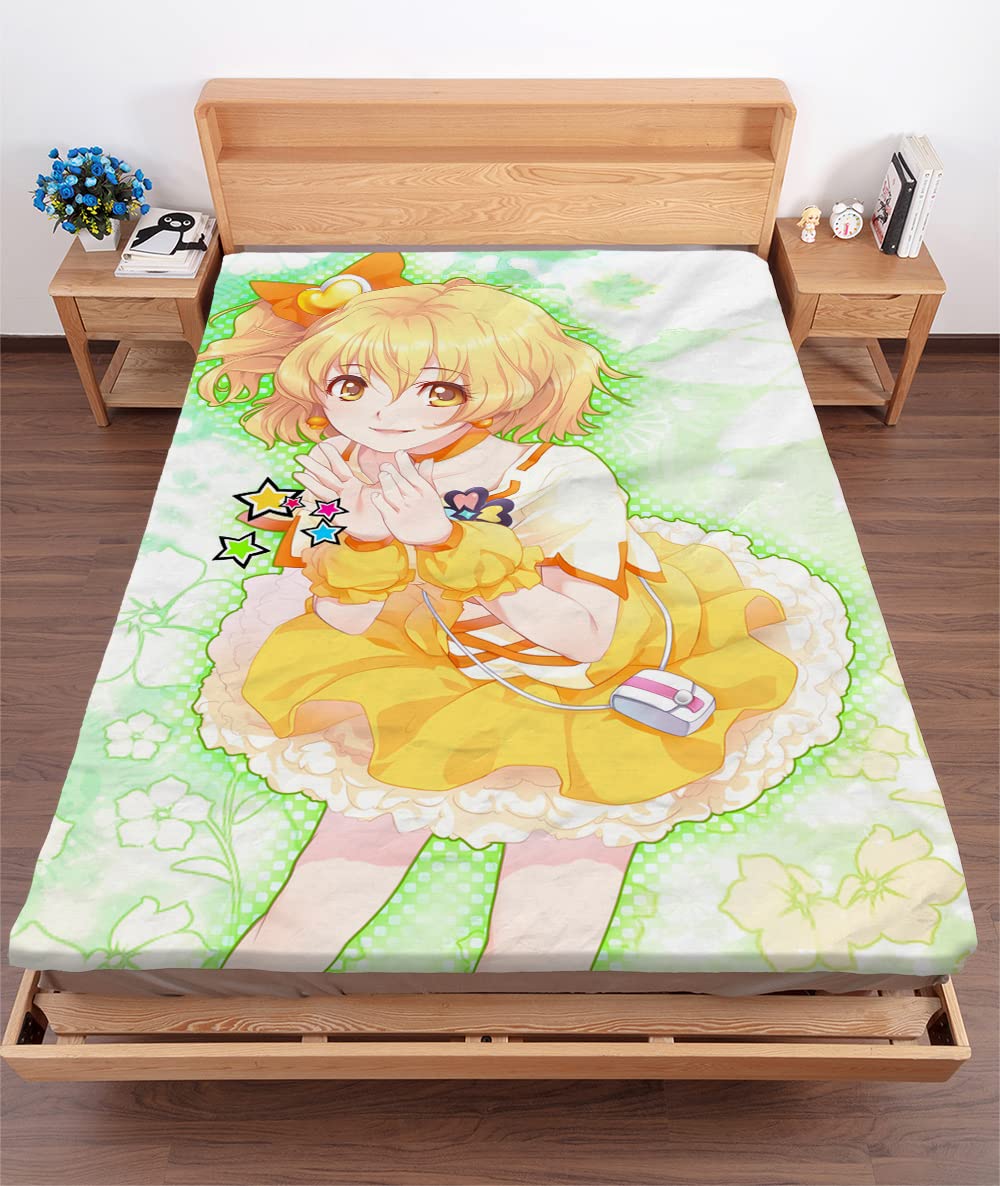 Amazon | ラブマスター 大判毛布 プリキュア 山吹祈里 ブランケット  