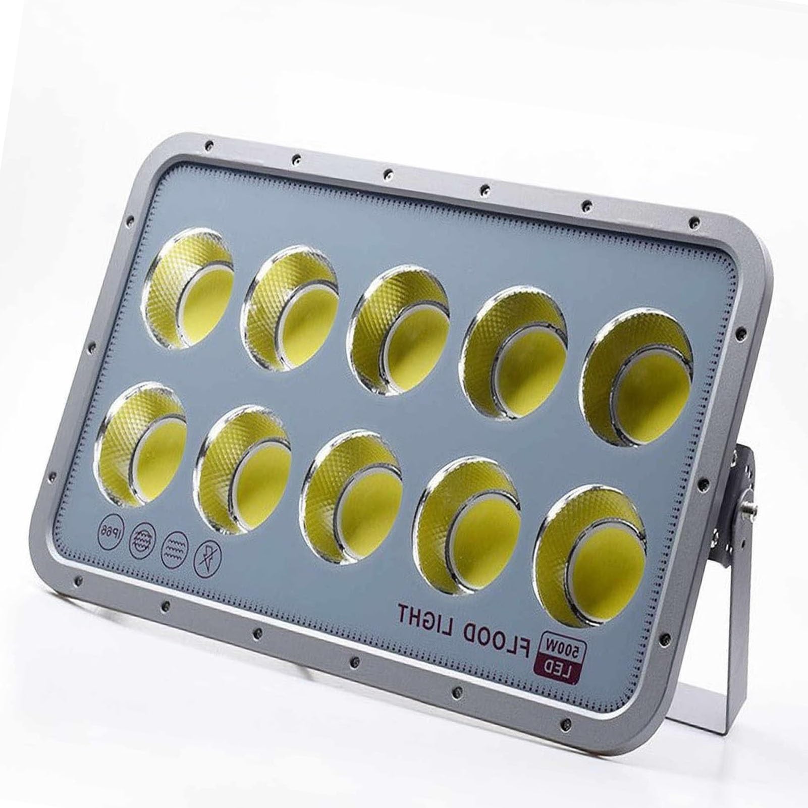 Reflektor obrotowy - reflektor LED, wodoodporne zewnętrzne reflektory o dużej mocy IP65, oświetlenie krajobrazu LED, do miejsc publicznych, boisk sportowych i placów budowy (białe, 100 W (165