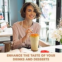 Vista 78 de Fanale Perlas de Boba Reventadoras de Fresa y Mango, Veganas, Sin OMG, Sin Gluten, Sin Grasa, Perfectas para Té de Burbujas, Batidos, Helados