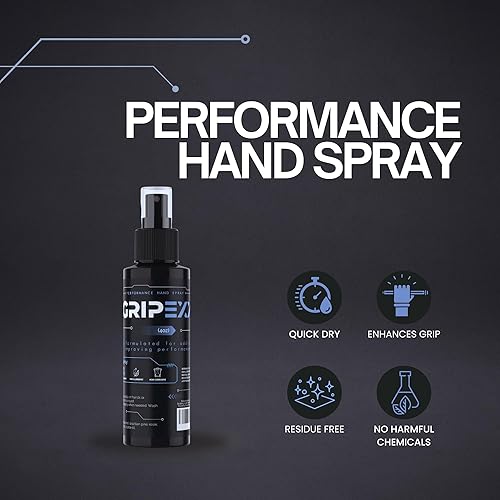 Miniatura 2 de Spray de agarre de mano deportivo (4 onzas) aumenta el rendimiento, mejora el control y maximiza el agarre, para atletas tenis, fútbol, baile de