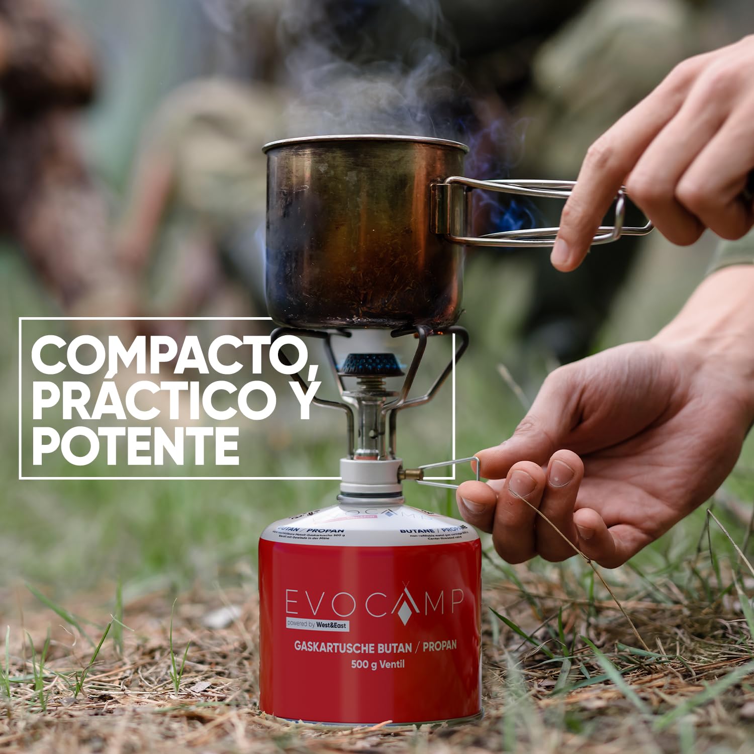 6X Cartuchos de gas Butano 500g, cartucho de rosca con gas Butano/Propano 899 ml, cartucho de gas conforme a EN 417, cartucho de válvula con cierre de rosca, cartucho de gas compatible con gas