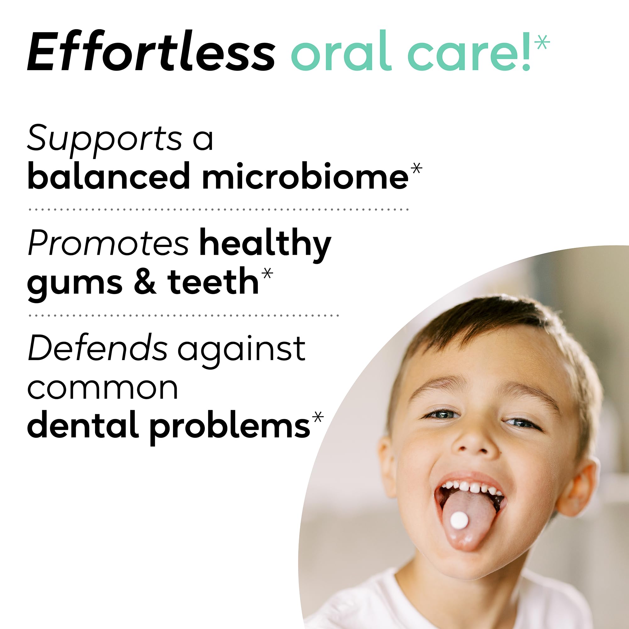 BioGaia Prodentis Kids Probiótico para la salud bucal I Sabor a manzana I Dientes y encías saludables I Plus Aliento fresco I Defendo contra problemas dentales | Cuidado bucal para niños | Probiótico