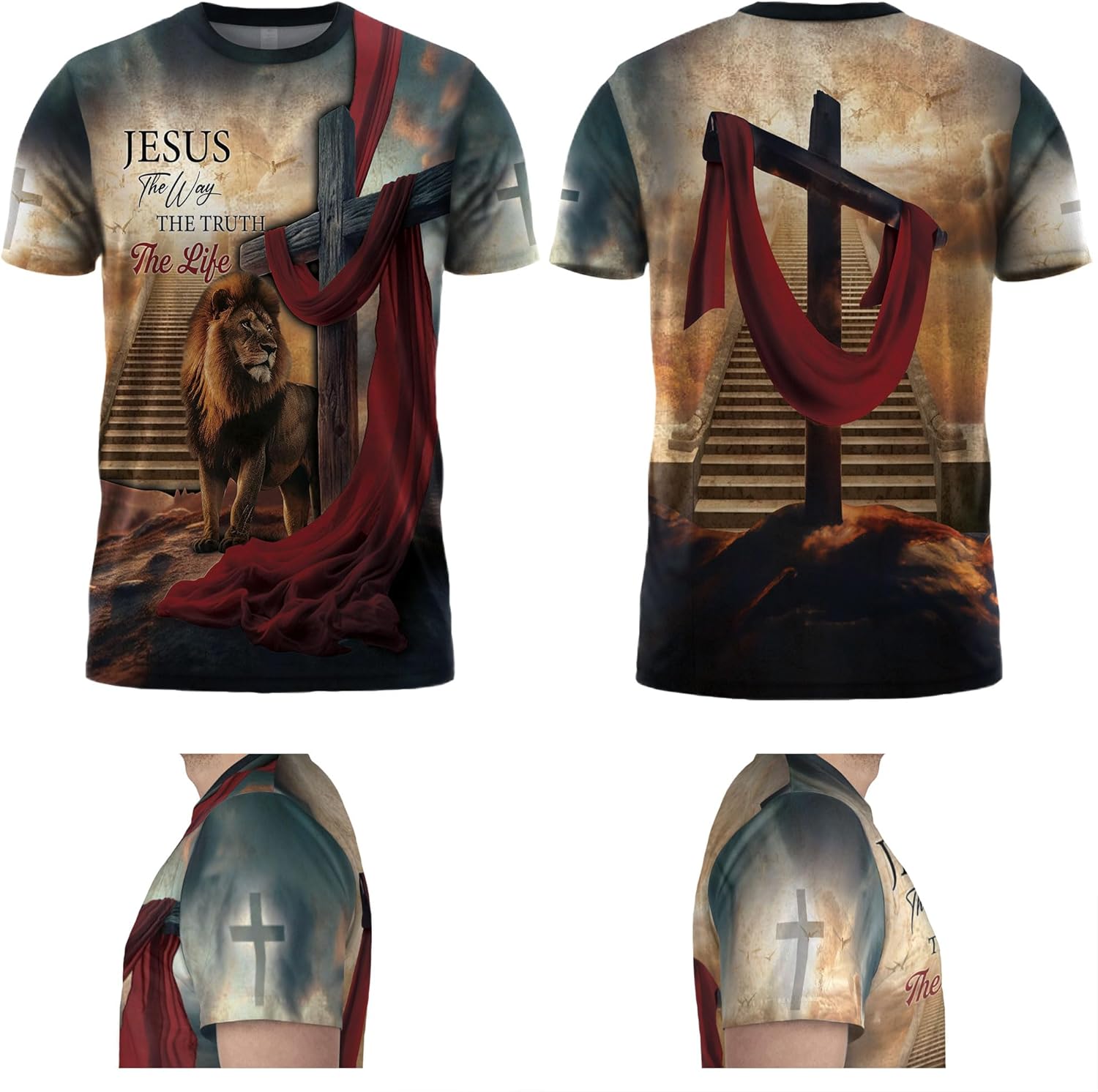 Jesus The Way The Truth and The Life Shirt, Christian Shirts for Men, Religious Shirts for Men - Image 4