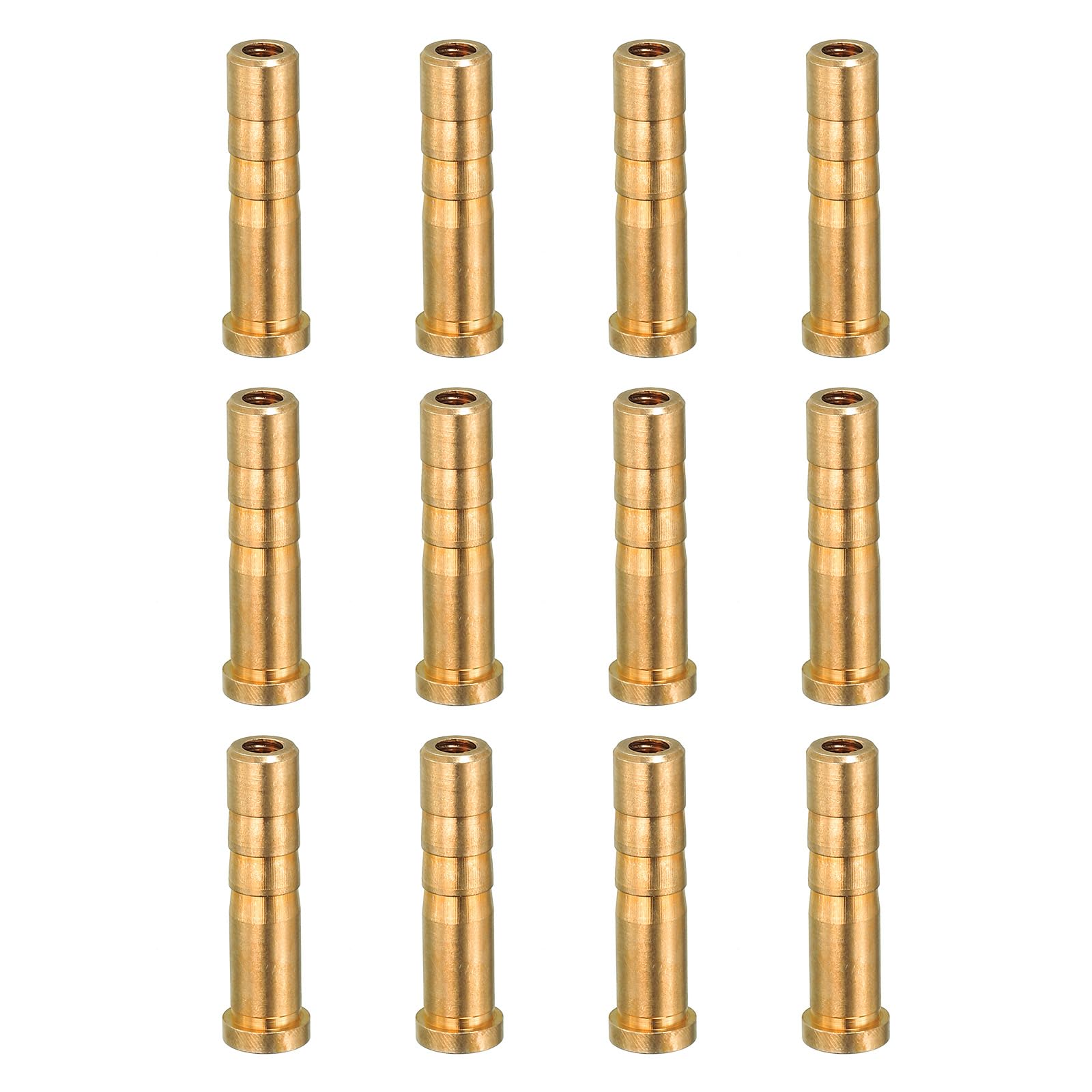 PATIKIL 50 Grain Archery Arrow Brass Insert, 12 Packs Insert Screw Copper Brass Arrow for .244/6.2mm Carbon Arrows