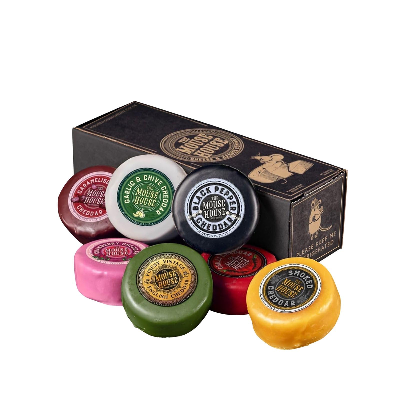 7x 200g Cheese Gift Box - Mouse House Rainbow Box