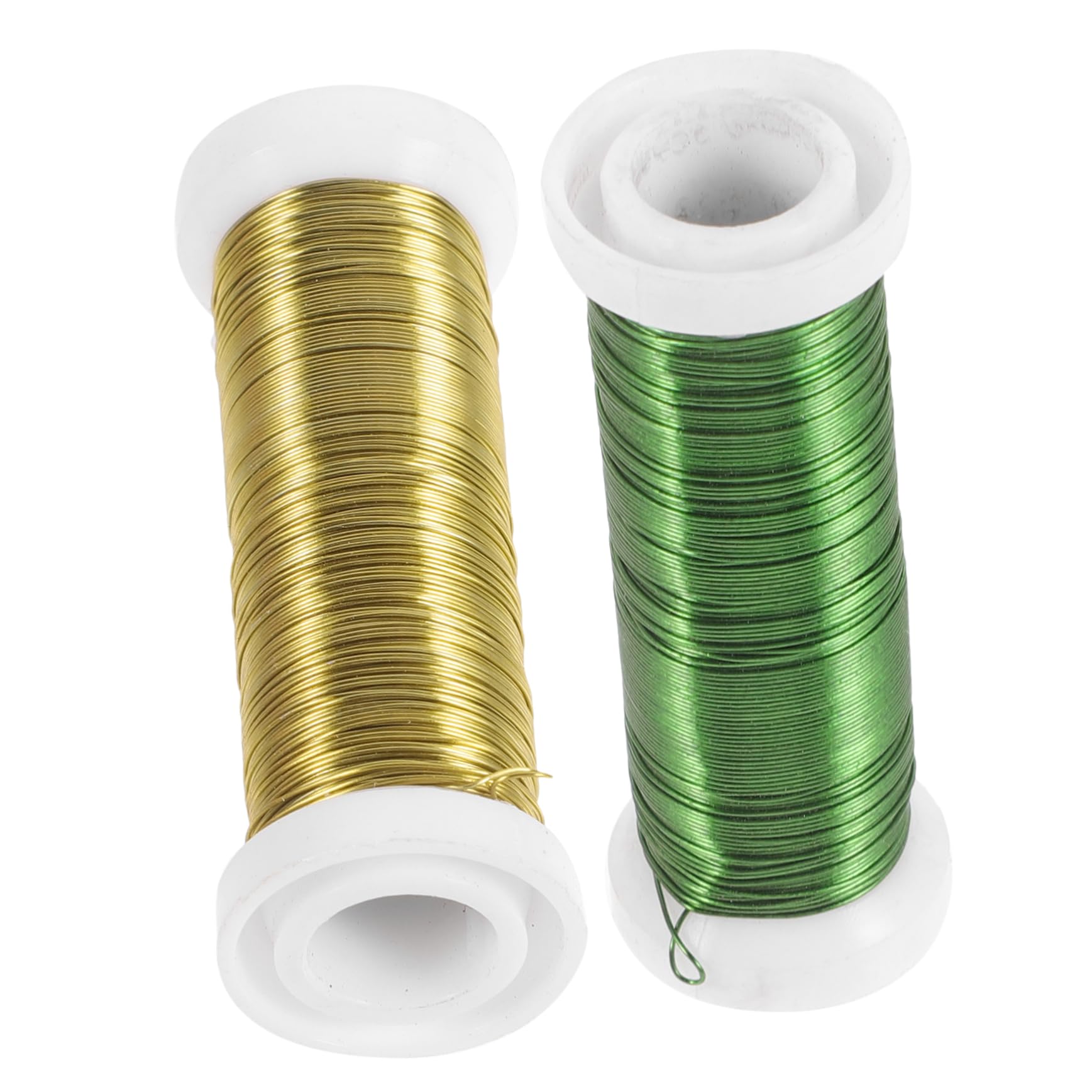 HOODANCOS 2 Pack Metal Flower Stems DIY Floral Wire Florist Wire for Craft Projects and Decor